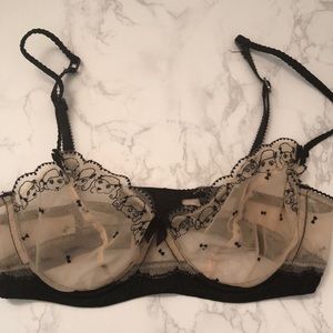 Morgan lane silk bra pink